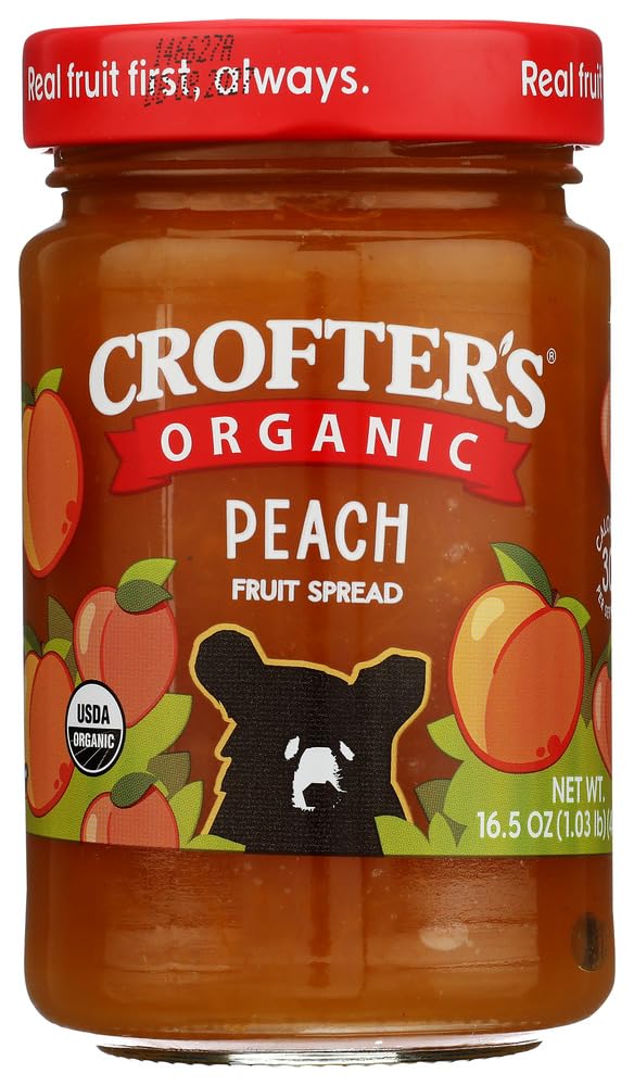 Crofters Peach Organic Premium Spread, 16.5 Oz | Grocery Pickup